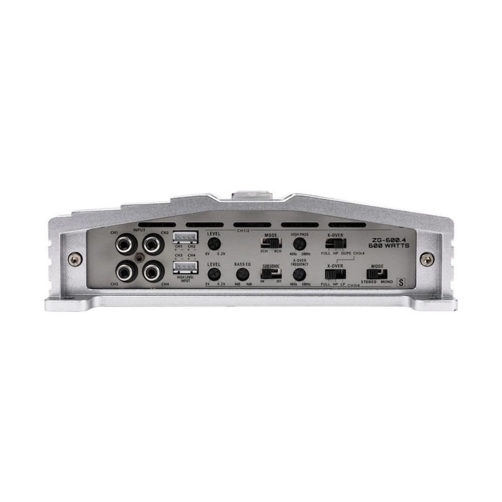 Hifonics ZG-600.4 600W Max Class A/B 4 Channel Car Audio Amplifier (4 Pack)