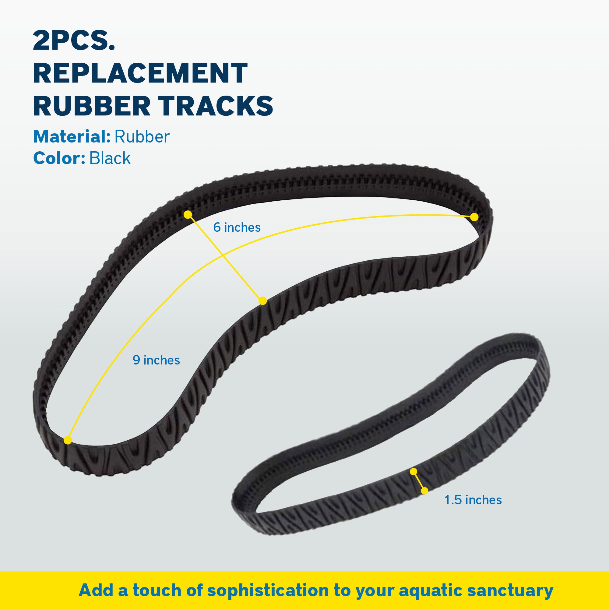 Zodiac Durable Replacement Track for Robotic Pool Cleaner (Set of 2) (Open Box) - VMInnovations
