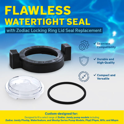 Zodiac Locking Ring Lid Seal Replacement for Select Zodiac Jandy Pool & Spa Pump - VMInnovations