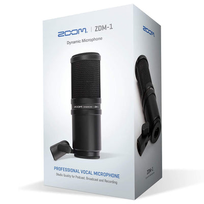 Zoom Dynamic Microphone Digital Audio Recorder with Pyle Spring Arm Floor Stand