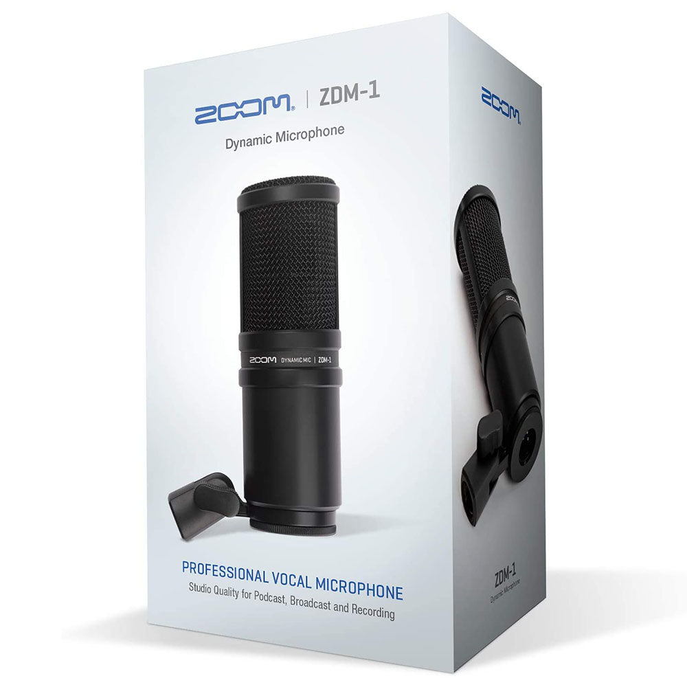 Zoom Dynamic Microphone Digital Recorder w/ Pyle Spring Arm Floor Stand (2 Pack)