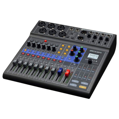Zoom LiveTrak L-8 8 Channel Digital Audio Recorder & Mixer with Zeikos Sling Bag