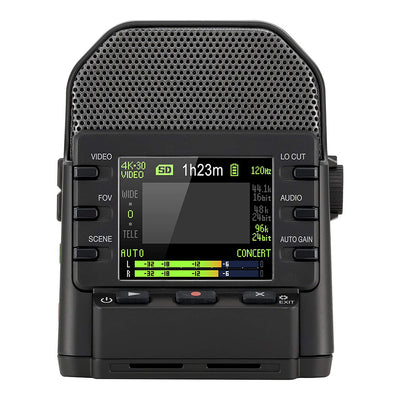Zoom H5 4 Track Digital Audio Recorder and Q2N4K Compact 4K Camera & Case, Camo