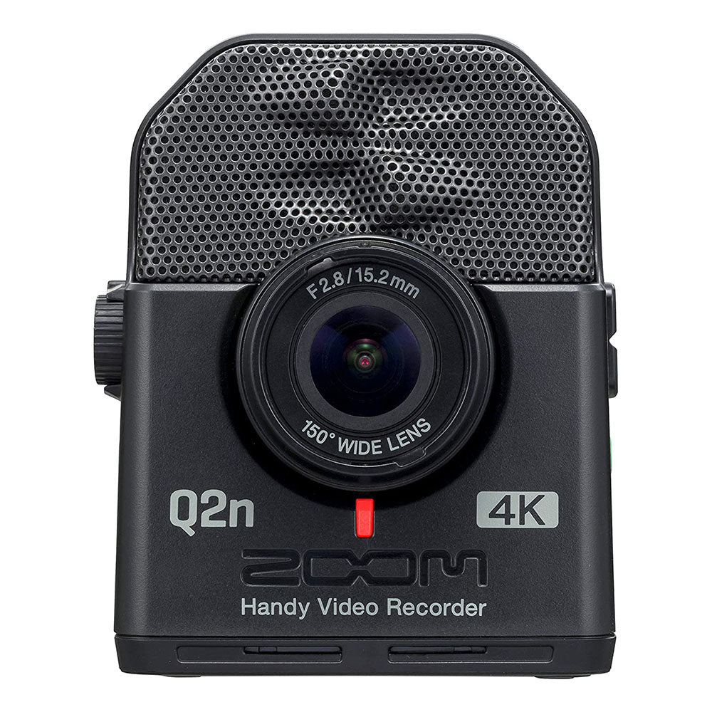 Zoom H2N 4 Track Digital Audio Recorder, Q2N4K Compact 4K Camera & Bag, Black