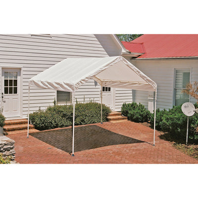 ShelterLogic 10 x 10 Feet Rip Resistant Canopy with Twist Tie Tension(For Parts)