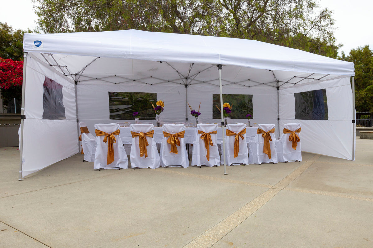 Z-Shade Venture 20x10 Foot Lawn & Event Pop Up Canopy Tent, White (For Parts)