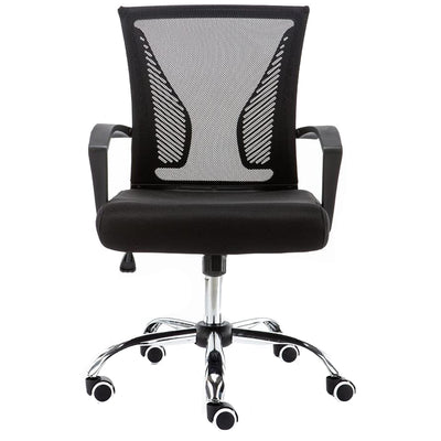 Modern Home Zuna Ergonomic Nylon Rolling Chair, Black (Used) - VMInnovations