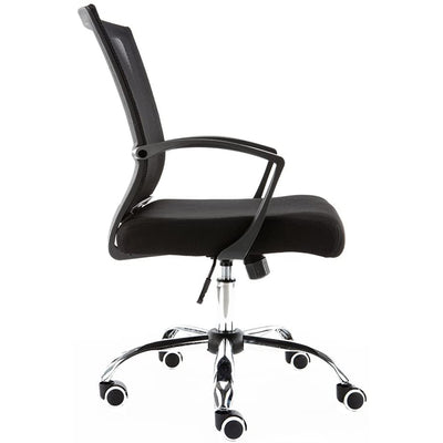 Modern Home Zuna Nylon Mesh Mid Back Office Desk Rolling Chair, Black (Open Box)