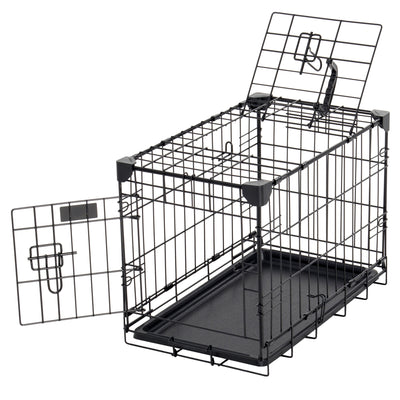 Lucky Dog 2 Door Dog Training Kennel w/ Leak Proof Pan, Extra Small (Open Box)