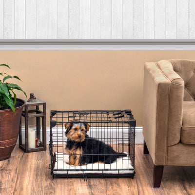 Lucky Dog 2 Door Dog Training Kennel w/ Leak Proof Pan, Extra Small (Open Box)