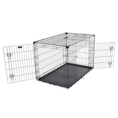 Lucky Dog 2 Door Dog Kennel w/ Leak Proof Removable Pan, Extra Large (Open Box)