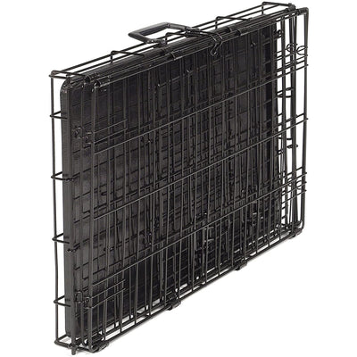 ProSelect Easy Foldable Pop Up Secure Durable Wire Pet Dog Crate, Small, Black