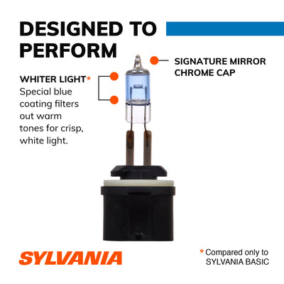 Sylvania 893 SilverStar zXe High Performance Halogen Fog Headlight Bulbs, White