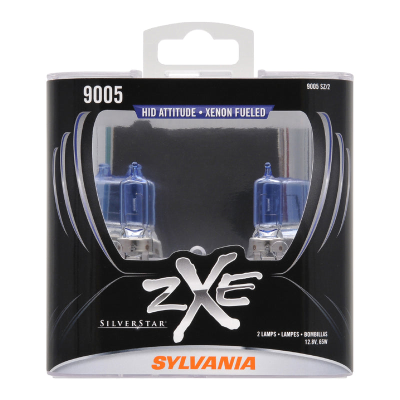 Sylvania 9005SZ.PB2 SilverStar zXe 9005 Halogen Fog Light Bulbs, White (2 Pack)