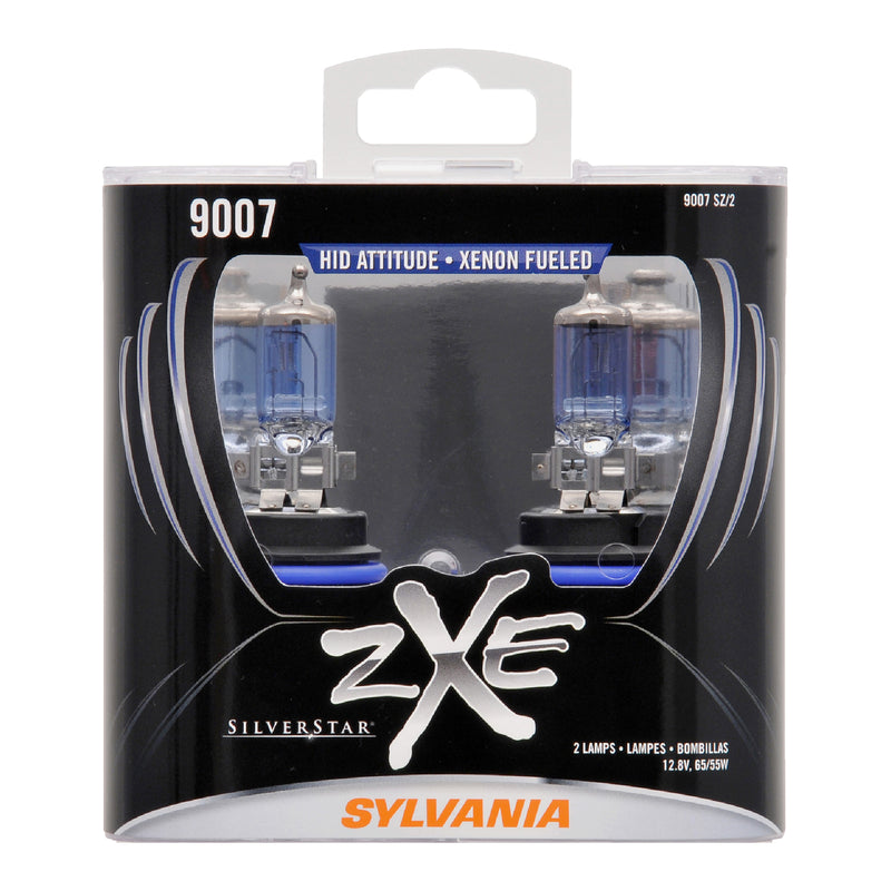 Sylvania 9007 SilverStar zXe High Performance Halogen Fog Headlight Bulbs, White