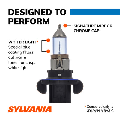 Sylvania H13 SilverStar zXe High Performance Halogen Fog Headlight Bulbs, White