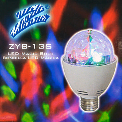 AudioPipe Zebra Sound LED 5 Volt 1 Watt Motor Magic Disco Light Bulb (10 Pack) - VMInnovations