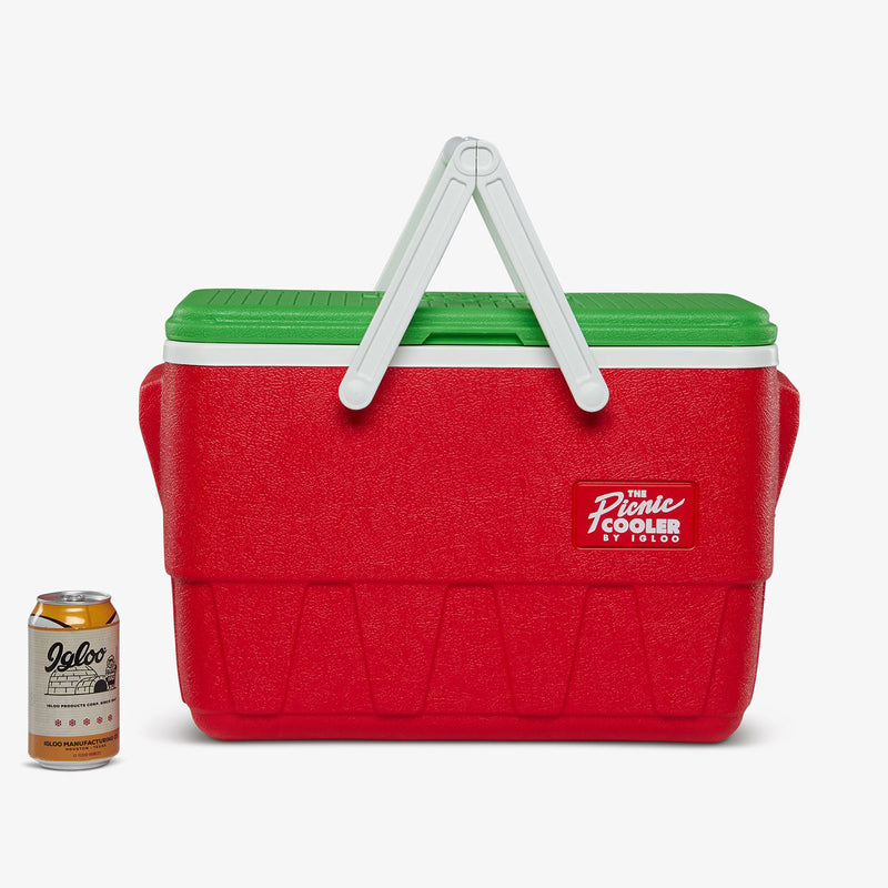 Igloo Special Edition 25 Qt Retro Holiday Picnic Basket Cooler (Open Box)