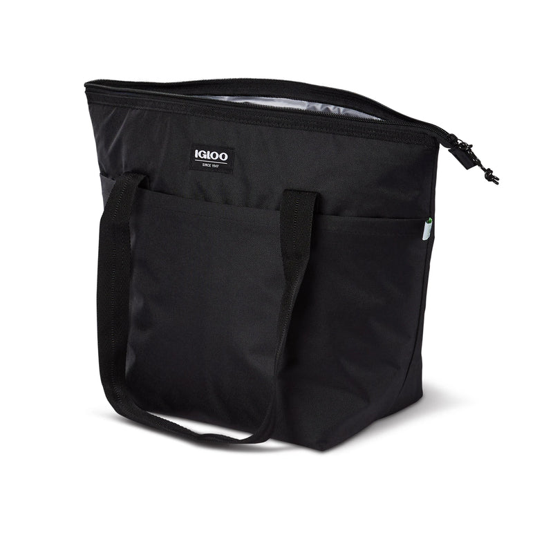 Igloo REPREVE Insulated 16 Can Avery Soft Side Cooler Tote Bag, Black