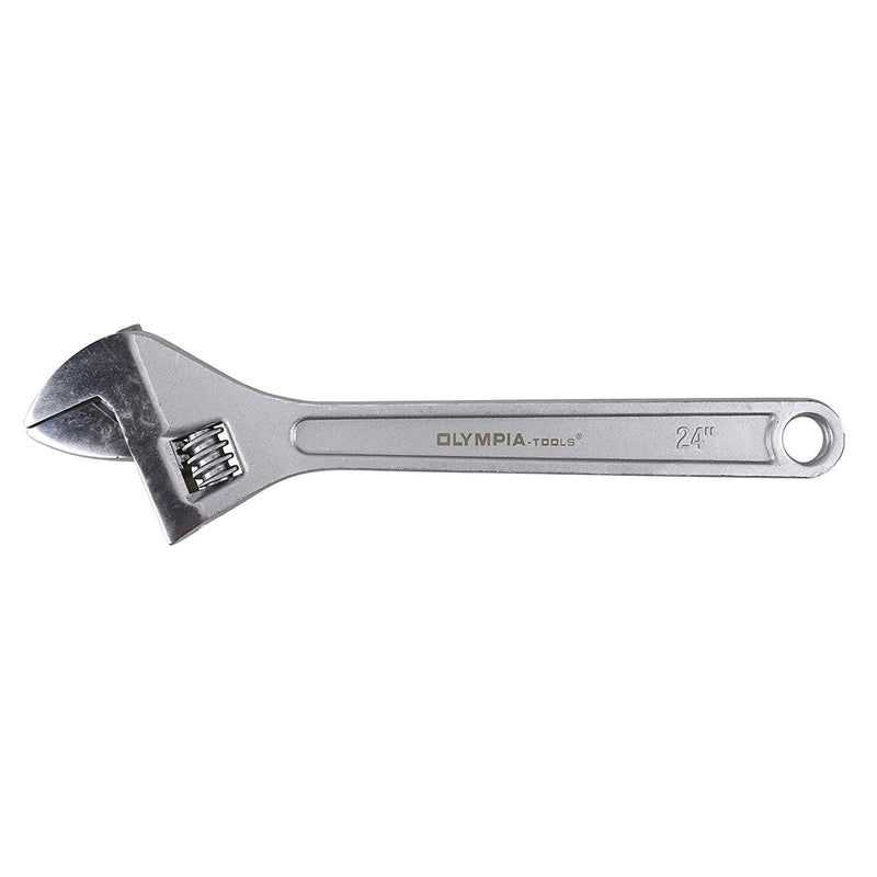 Olympia Tools 01-024 Durable Tempered Steel 24 Inch Wrench with Adjustable Jaws