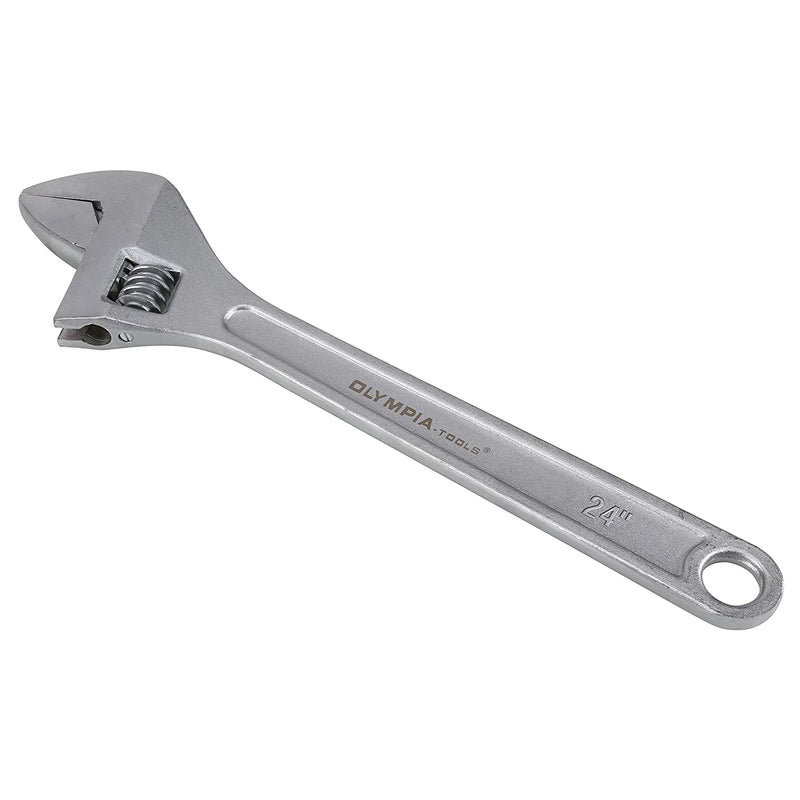 Olympia Tools 01-024 Durable Tempered Steel 24 Inch Wrench with Adjustable Jaws