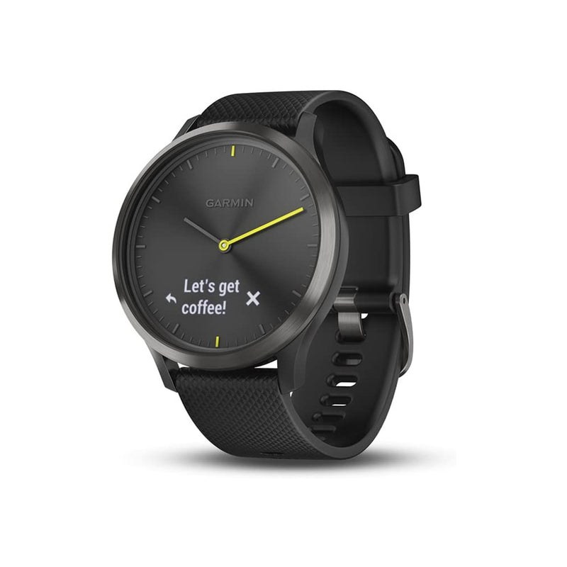 Garmin vívomove HR Hybrid Smartwatch with Touch Screen Display, Black, Large