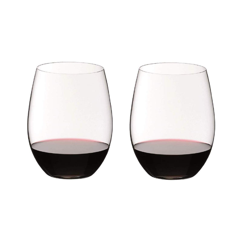 Riedel O Wine Tumbler Stemless Cabernet or Merlot Wine Glass, Set of 2, Clear