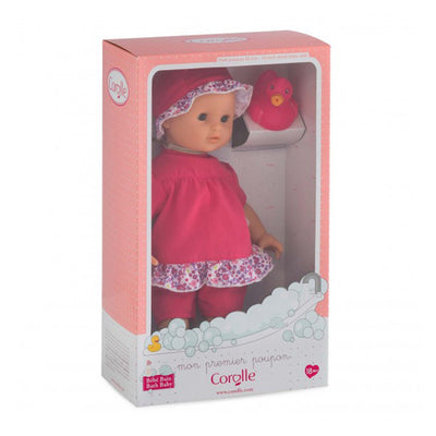 Corolle Mon Premier Baby Bath Waterproof Coralie Doll with Duck & Toy Stroller