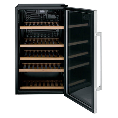 GE 109 Can 4.1 Cu. Ft. Free Standing Wine and Beverage Center, Stainless Steel