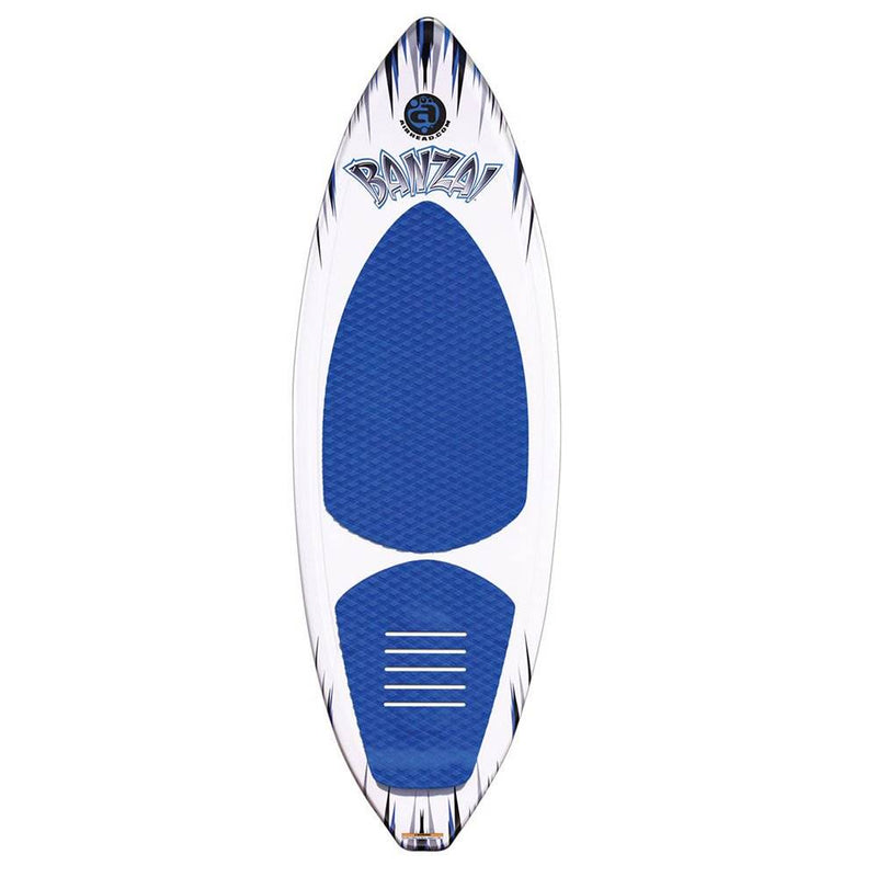 Airhead Banzai Wakesurfer Lake Ocean Fiberglass Wake Surfing Board for Beginners
