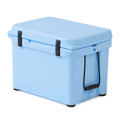 ENGEL 48 Quart 60 Can High Performance Roto Molded Cooler Chest, Arctic Blue