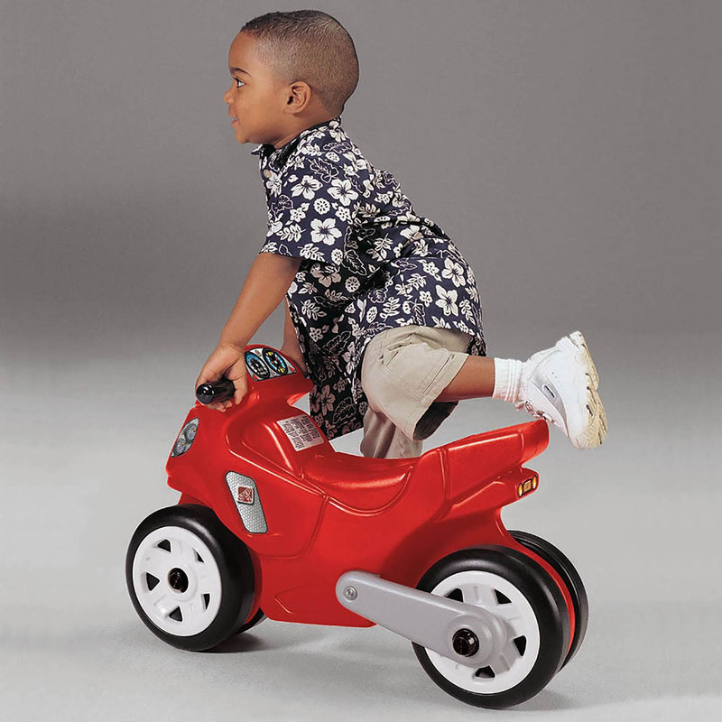 Step2 Child Manually Operated Motorcycle Tricycle Ride On Toy, Red (Open Box)