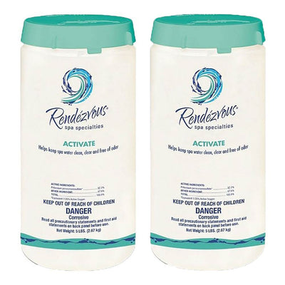 Rendezvous Spa Specialties Hot Tub Activate Shock Oxidizer 2.2 Pounds, 2 Pack