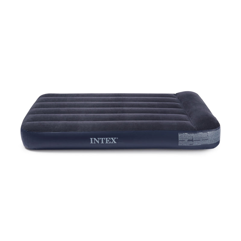 Intex Pillow Rest Classic Blue Standard Airbed w/ Built In Pump, Twin (2 Pack)