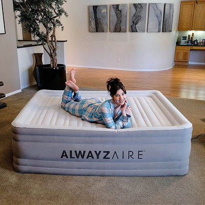 Bestway AlwayzAire NightRest Airbed Mattress w/ Pillow & Pump, Queen (2 Pack)