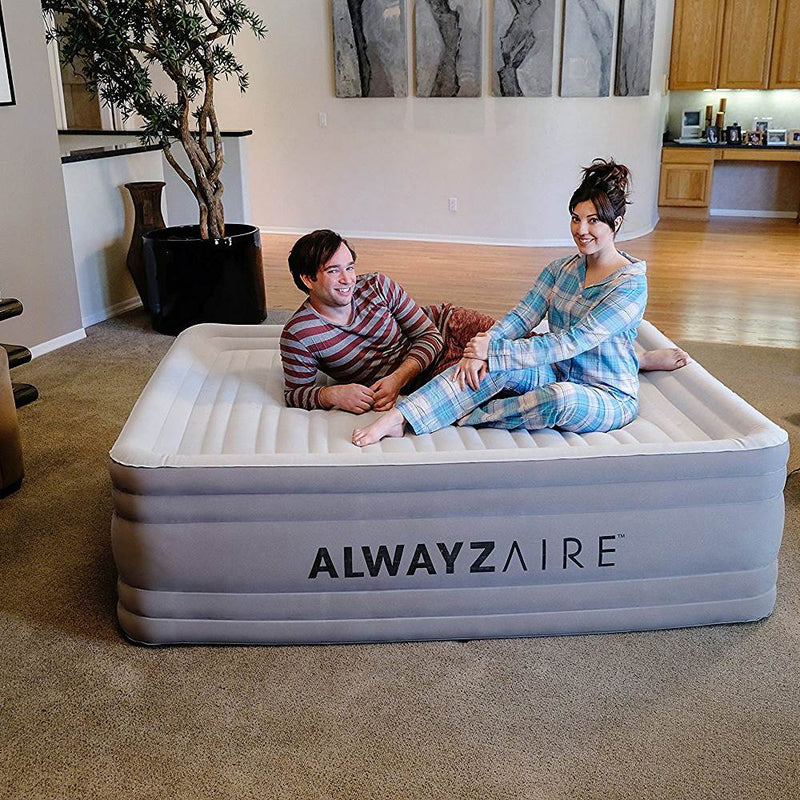 Bestway AlwayzAire NightRest Airbed Mattress w/ Pillow & Pump, Queen (2 Pack)