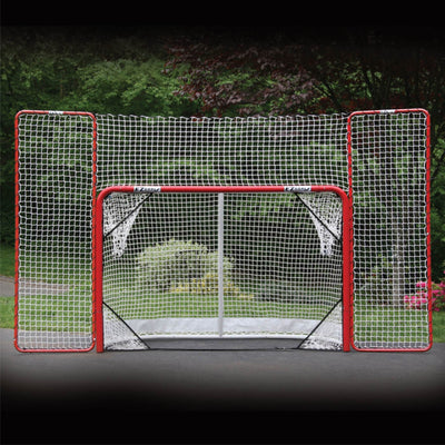 EZ Goal Portable Folding Regulation Size Hockey Training Goal Net with Backstop