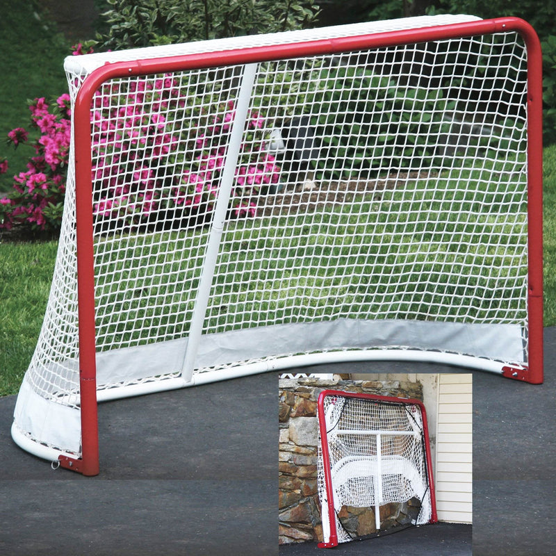 EZ Goal Portable Folding Regulation Size Street Ice Hockey Training Goal Net