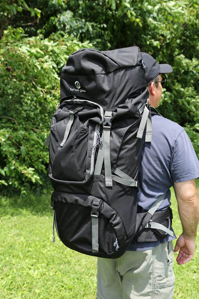 Tahoe Gear Fairbanks 75L Premium Internal Frame Hiking Backpack - Black (2 Pack)