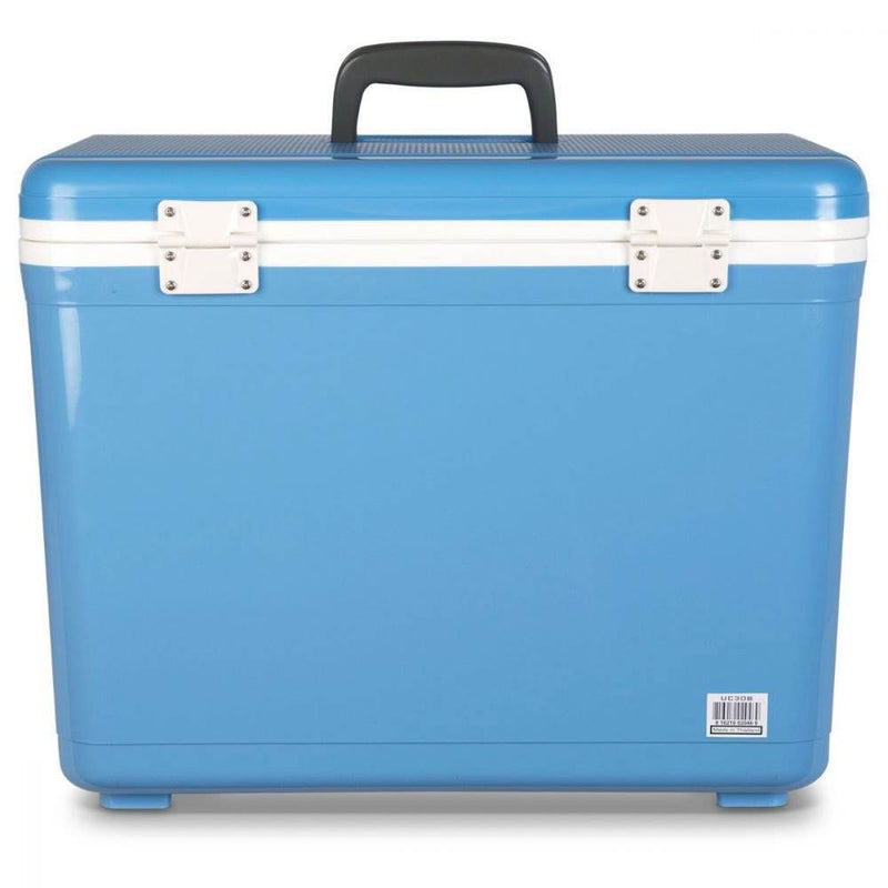 Engel Coolers 30 Quart Lightweight Insulated Cooler Drybox, Arctic Blue (2 Pack)