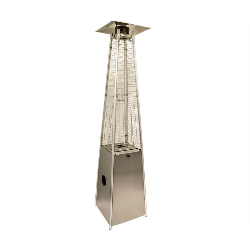 AZ Patio Heaters Tall Quartz Glass Tube Liquid Propane Stainless Steel Heater