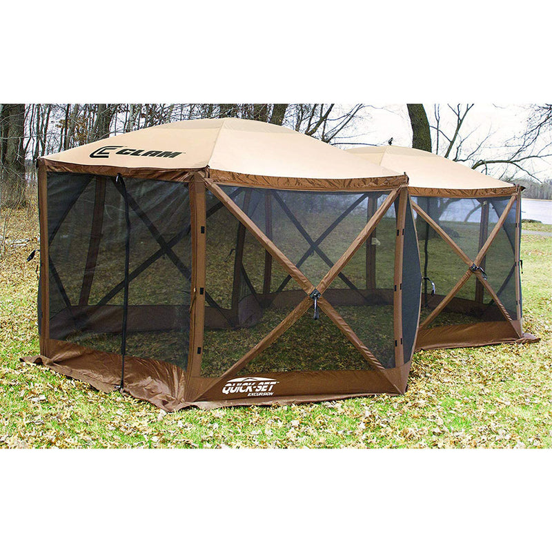 Quick-Set Excursion Pop Up 2 Room Gazebo Canopy Screen Shelter (For Parts)