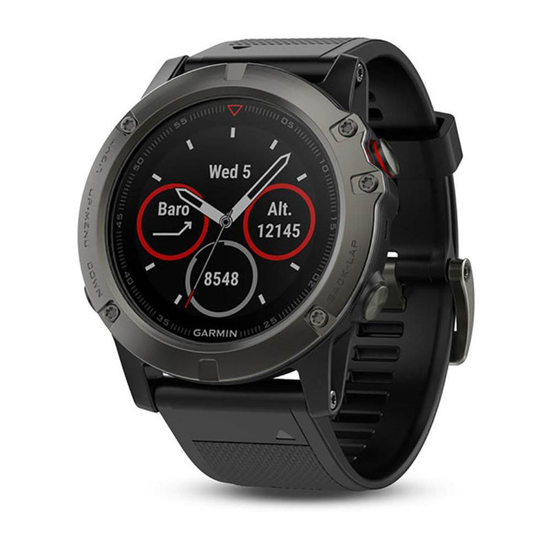 Garmin Fenix 5X Apple and Android Compatible Multi Sport 64 MB Smart Watch, Gray