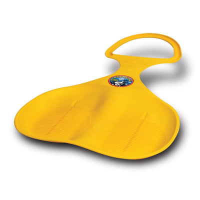 Airhead Lightweight High-Impact Plastic Spoon Sled for 1 Rider, Yellow (3 Pack) - VMInnovations