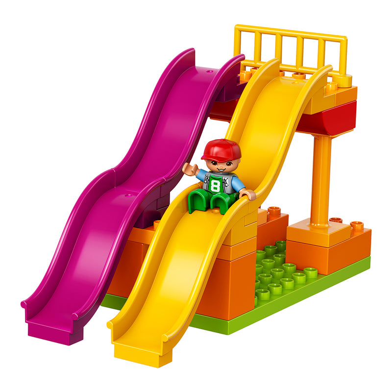 LEGO DUPLO Big Fair 106 Build Block Set w/ 5 Minifigures Set for Toddlers (Used)