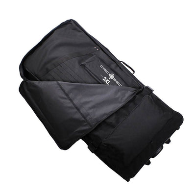 Disc-O-Bed 2XL Wheeled Roller Duffel Bag for Cam-o-Bunk Cots & Gear, Black