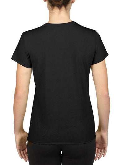 Gildan Missy Fit Womens Small Performance Short Sleeve T-Shirt, Black (5 Pack)