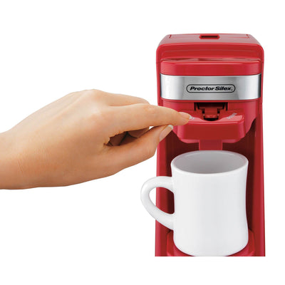 Proctor Silex FlexBrew Single Serve Pack or Ground Coffee Maker, Red (2 Pack) - VMInnovations