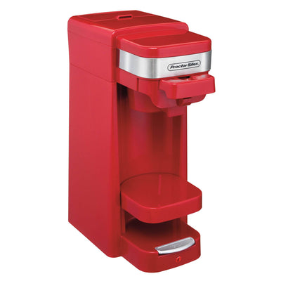 Proctor Silex FlexBrew Single Serve Pack or Ground Coffee Maker, Red (2 Pack)