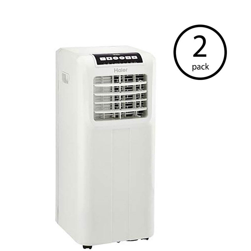 Haier Portable 8,000 BTU AC Window Air Conditioner Unit Remote & Remote (2 Pack)